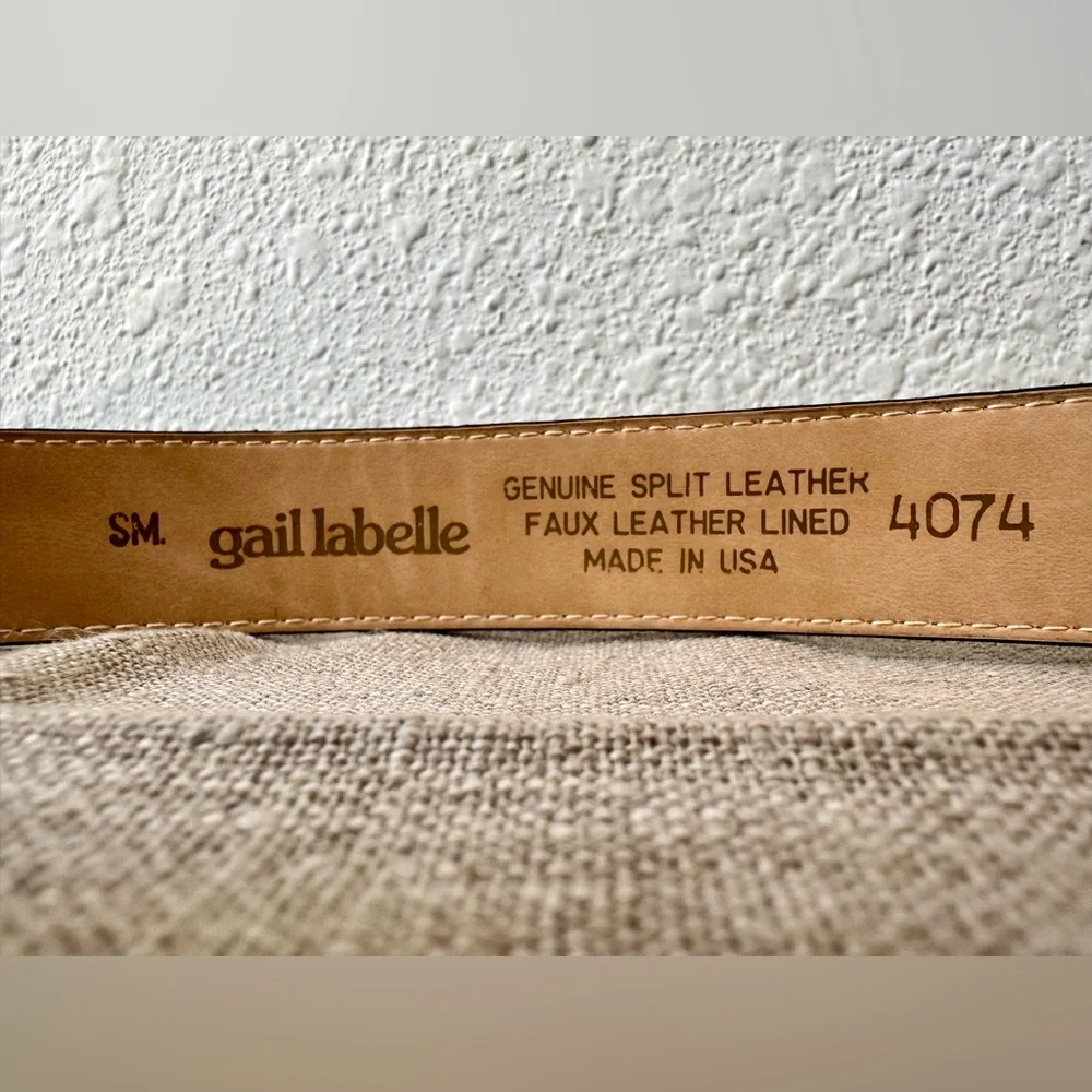 Gail Labelle leather leopard buckle belt - Picture 5 of 9